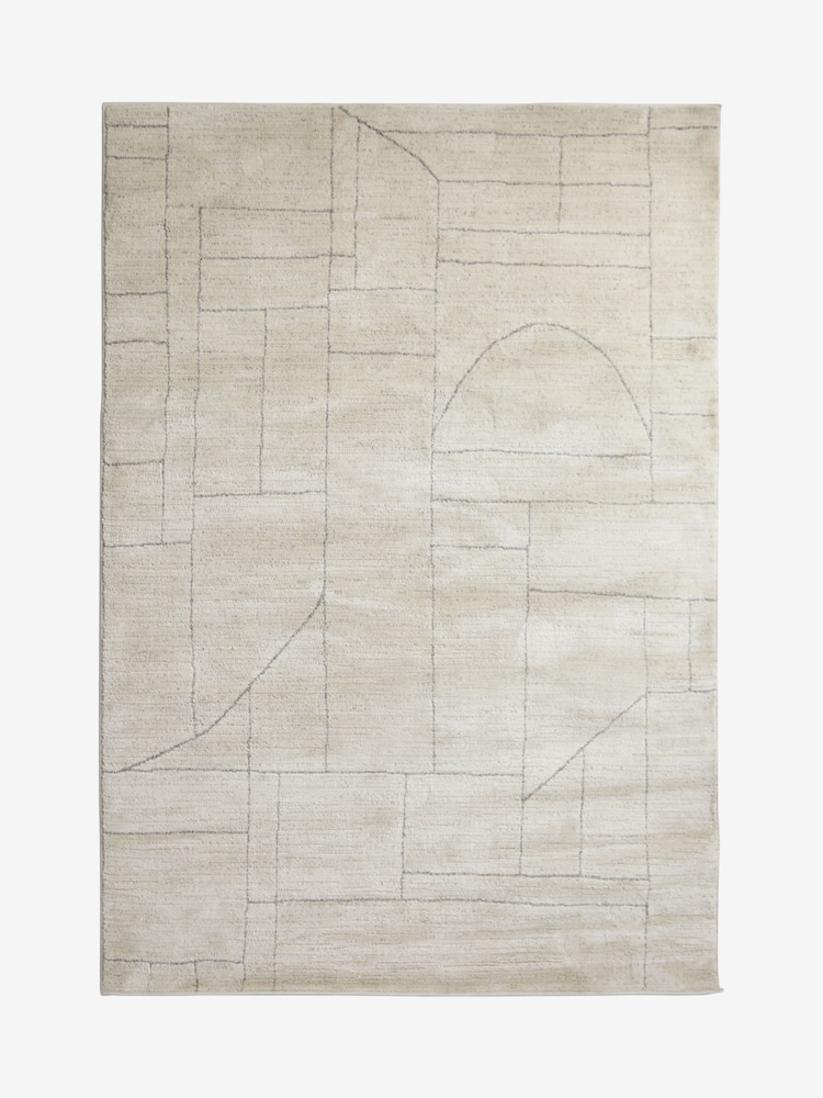 Cream Greyson Geometric Rug - Image 2 of 2