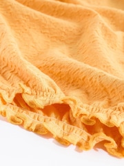 Yellow Textured Strappy Baby Romper - Image 9 of 11
