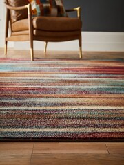 Rust Brown Juniper Abstract Rug - Image 2 of 5