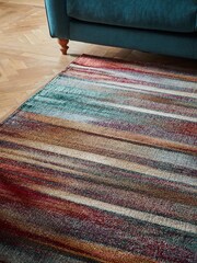 Rust Brown Juniper Abstract Rug - Image 3 of 5