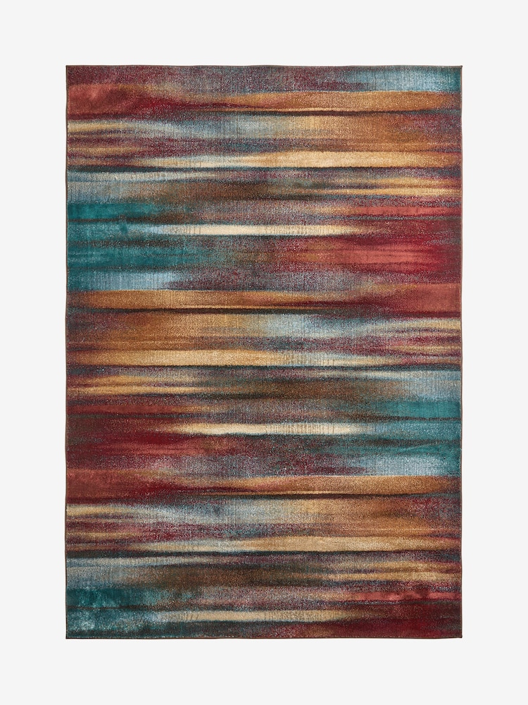 Rust Brown Juniper Abstract Rug - Image 5 of 5