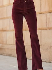 Sosandar Velvet Kick Flare Jeans - Image 3 of 5