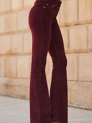 Sosandar Velvet Kick Flare Jeans - Image 4 of 5