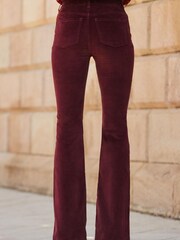 Sosandar Velvet Kick Flare Jeans - Image 5 of 5