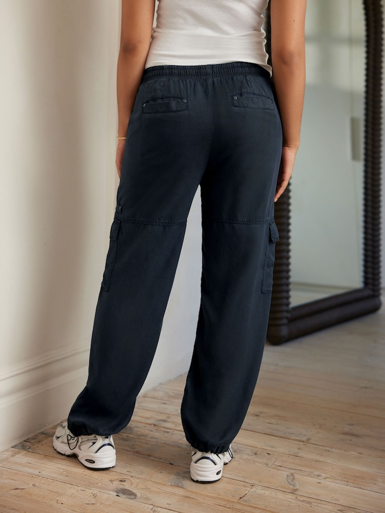 Navy Blue Cargo Combat Trousers - Image 3 of 7