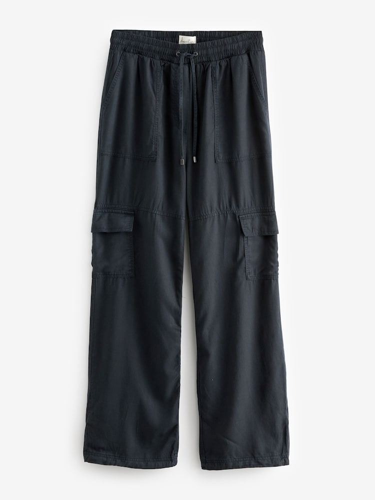 Navy Blue Cargo Combat Trousers - Image 6 of 7