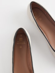 Monochrome Forever Comfort® Round Toe Leather Ballerina Shoes - Image 5 of 5
