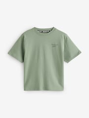 Reebok Boys Oversized Multi Logo 100% Cotton T-Shirt 3 Pack - Image 3 of 4