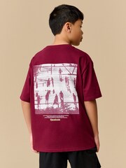 Reebok Boys Oversized 100% Cotton Graphic T-Shirt - Image 2 of 8