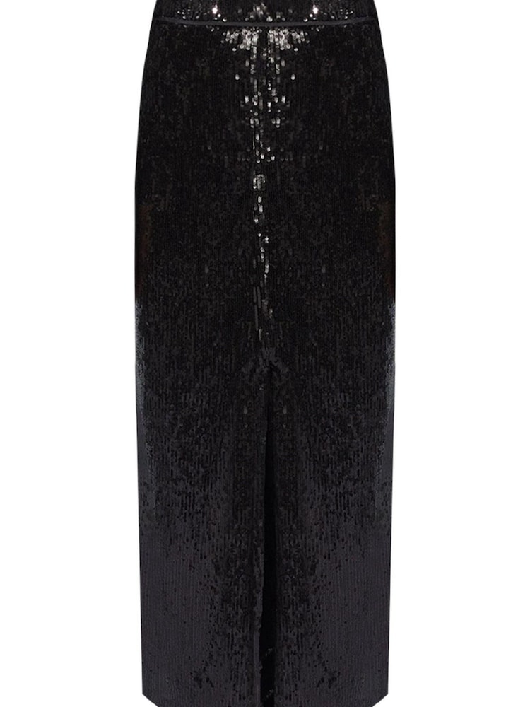 Ro&Zo Sequin Split Front Black Skirt - Image 5 of 5