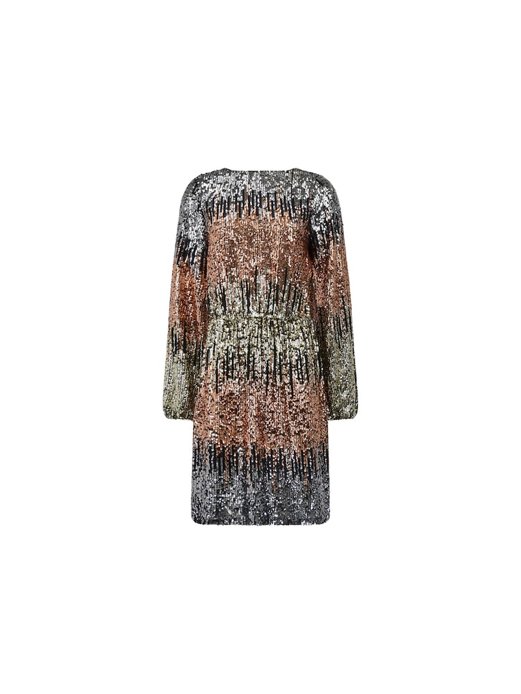 Ro&Zo Sequin Ombre Mini Black Dress - Image 8 of 8