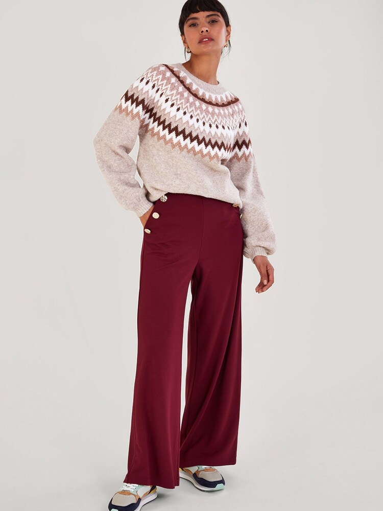 Monsoon Natural Fen Fairisle Pattern Jumper - Image 1 of 4