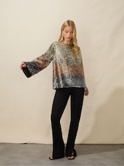 Ro&Zo Sequin Ombre Top - Image 4 of 7
