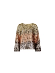 Ro&Zo Sequin Ombre Top - Image 7 of 7
