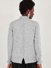 Monsoon Grey Char Corsage Jumper - Image 2 of 4