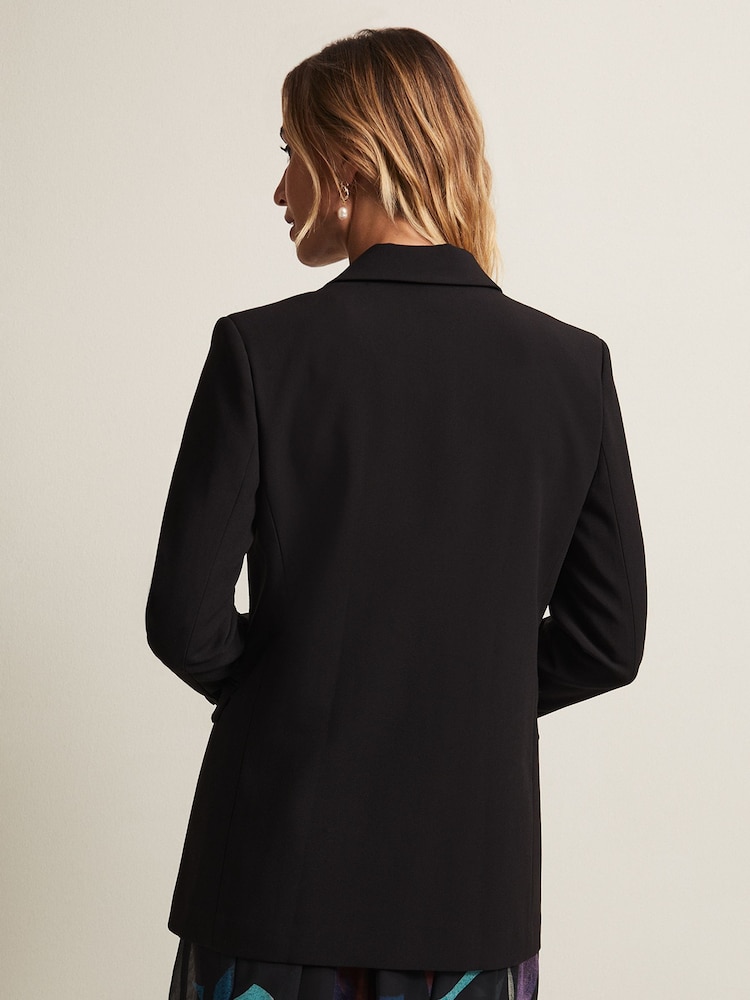 Phase Eight Black Crepe Neah Blazer - Image 2 of 6