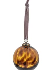 Gallery Home Brown Christmas Cransford Baubles (Set of 6) 80x80x80mm - Image 2 of 2