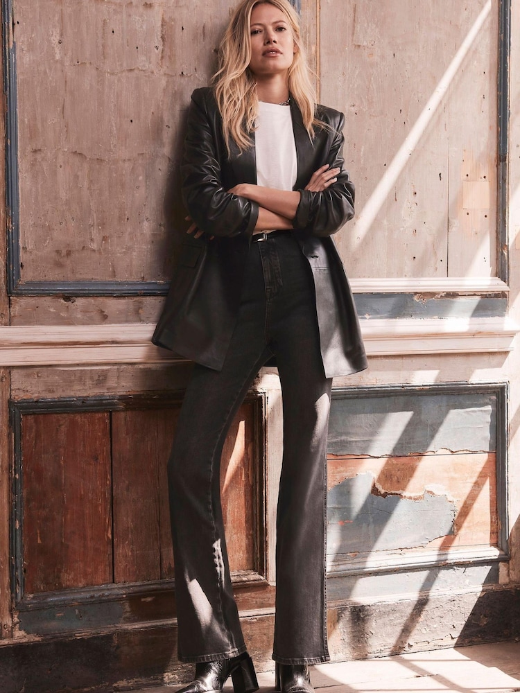 Mint Velvet Black Washed Slim Jeans - Image 1 of 4