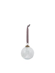 Gallery Home White Christmas Cransford Baubles (Set of 6) 80x80x80mm - Image 3 of 3
