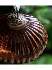 Gallery Home Brown Christmas Ashfield Onion Baubles (Set of 6) 100x100x100mm - Image 3 of 4