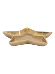 Gallery Home Gold Christmas Star Tray 315x300x30mm - Image 3 of 3