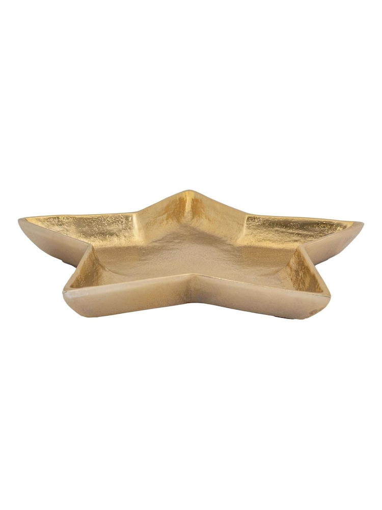 Gallery Home Gold Christmas Star Tray 315x300x30mm - Image 3 of 3