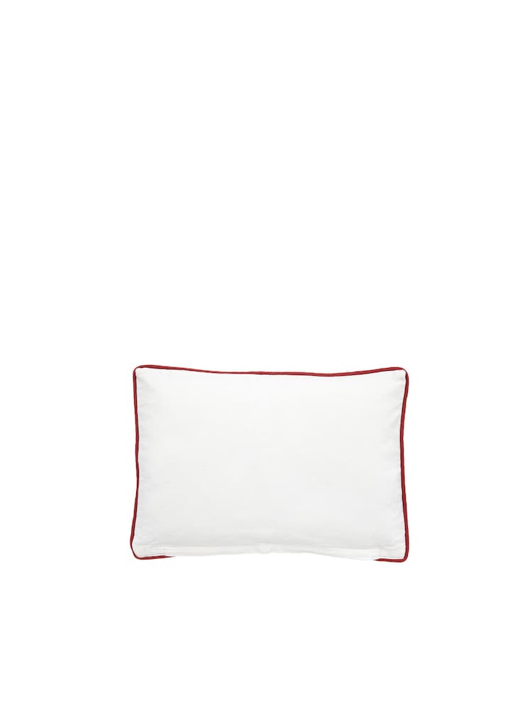 Gallery Home White Christmas Gonks 100% Cotton Cushion Cover 35x50cm - Image 3 of 3