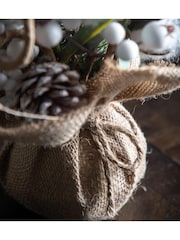 Gallery Home Green Mixed Pine & Cotton Christmas Tree 240x240x500mm - Image 3 of 4