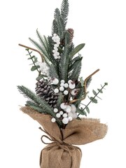 Gallery Home Green Mixed Pine & Cotton Christmas Tree 240x240x500mm - Image 4 of 4
