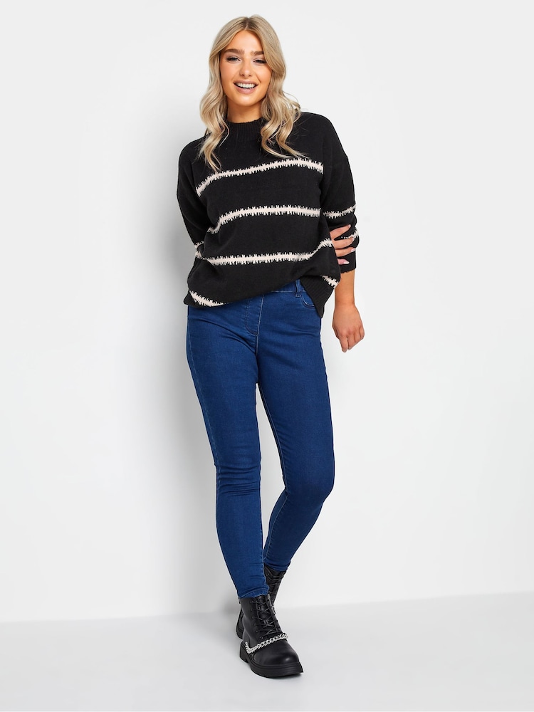M&Co Black Blurred Stripe Jumper - Image 2 of 4
