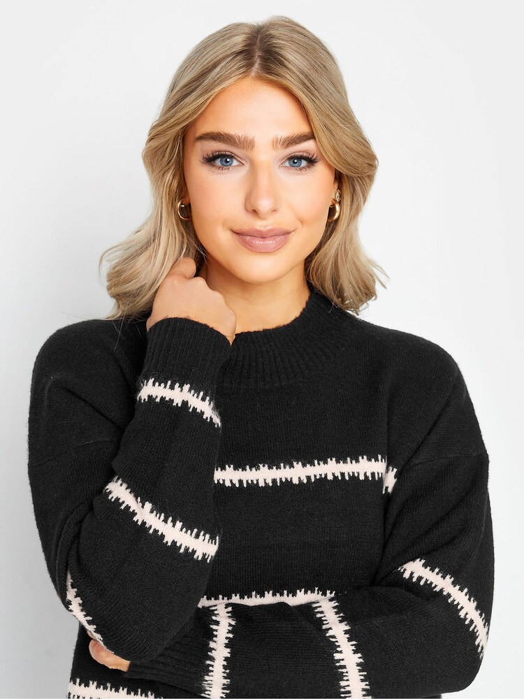 M&Co Black Blurred Stripe Jumper - Image 4 of 4
