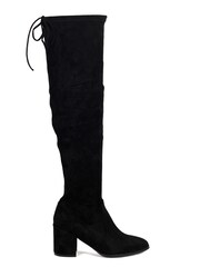 Linzi Black Axel Block Heeled Over The Knee Boots - Image 2 of 4