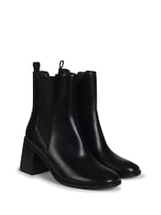 Linzi Black Asher Classic Heeled Chelsea Boots - Image 4 of 5