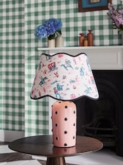 Cath Kidston Pink Cowgirl Scallop Spot Table Lamp - Image 1 of 6