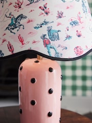 Cath Kidston Pink Cowgirl Scallop Spot Table Lamp - Image 2 of 6