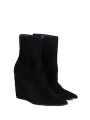 Linzi Black Karis Wedged Ankle Boots - Image 4 of 5