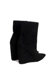 Linzi Black Karis Wedged Ankle Boots - Image 5 of 5