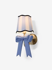 Cath Kidston Blue/White Stripe Canopy Bow Wall Light - Image 2 of 4