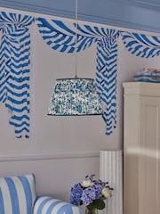 Cath Kidston Cream/Blue Gathered Strawberry Garden Easyfit Shade - Image 1 of 5