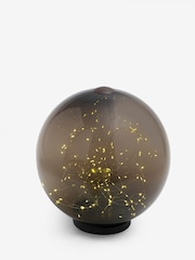 Smoke Grey Solar LED Outdoor Light Up Sphere - Image 11 of 11