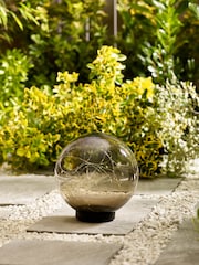 Smoke Grey Solar LED Outdoor Light Up Sphere - Image 4 of 11