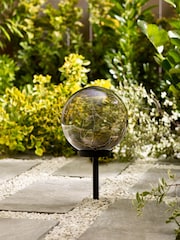 Smoke Grey Solar LED Outdoor Light Up Sphere - Image 7 of 11