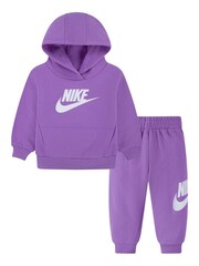 Пурпурный - Флисовый спортивный костюм для малышей Nike Club - Изображение 1 из 4