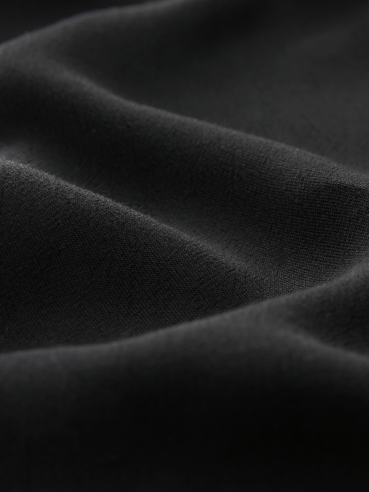 Schwarz - Mini-Sommerkleid zum Binden vorn - Bild 5 von 5