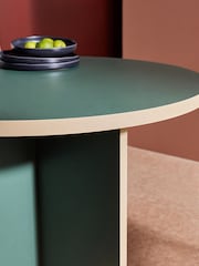 MADE.COM Dark Green Zayla Round Fixed Dining Table - Image 4 of 6