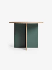 MADE.COM Dark Green Zayla Round Fixed Dining Table - Image 6 of 6
