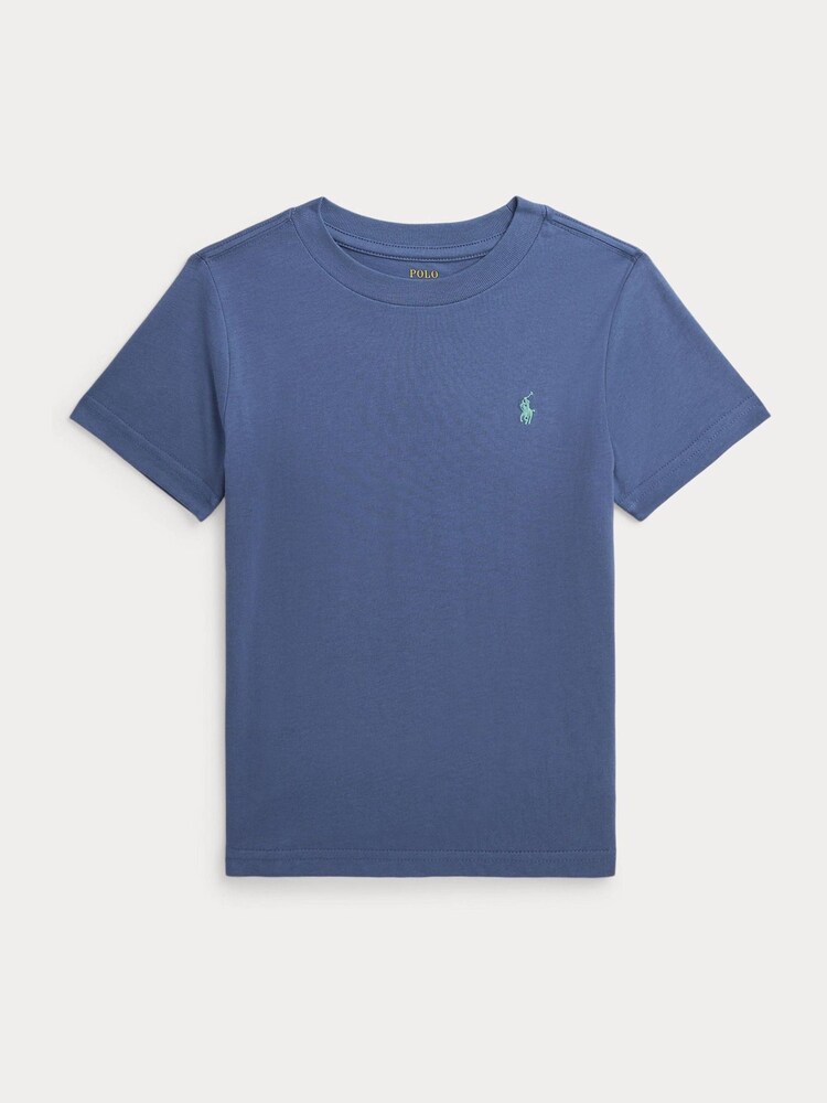Polo Ralph Lauren Boys 100% Cotton Jersey Crewneck T-Shirt - Image 1 of 2 Polo Ralph Lauren Boys 100% Cotton Jersey Crewneck T-Shirt - Image 1 of 2