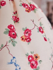 Cath Kidston Cream/Red Gathered Bows  Roses Easyfit Shade - Image 4 of 4