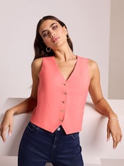 Korallenpink - Tailored-Weste - Bild 1 von 6