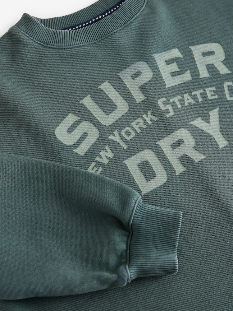 Superdry Green Sweat Dress - Image 11 of 13